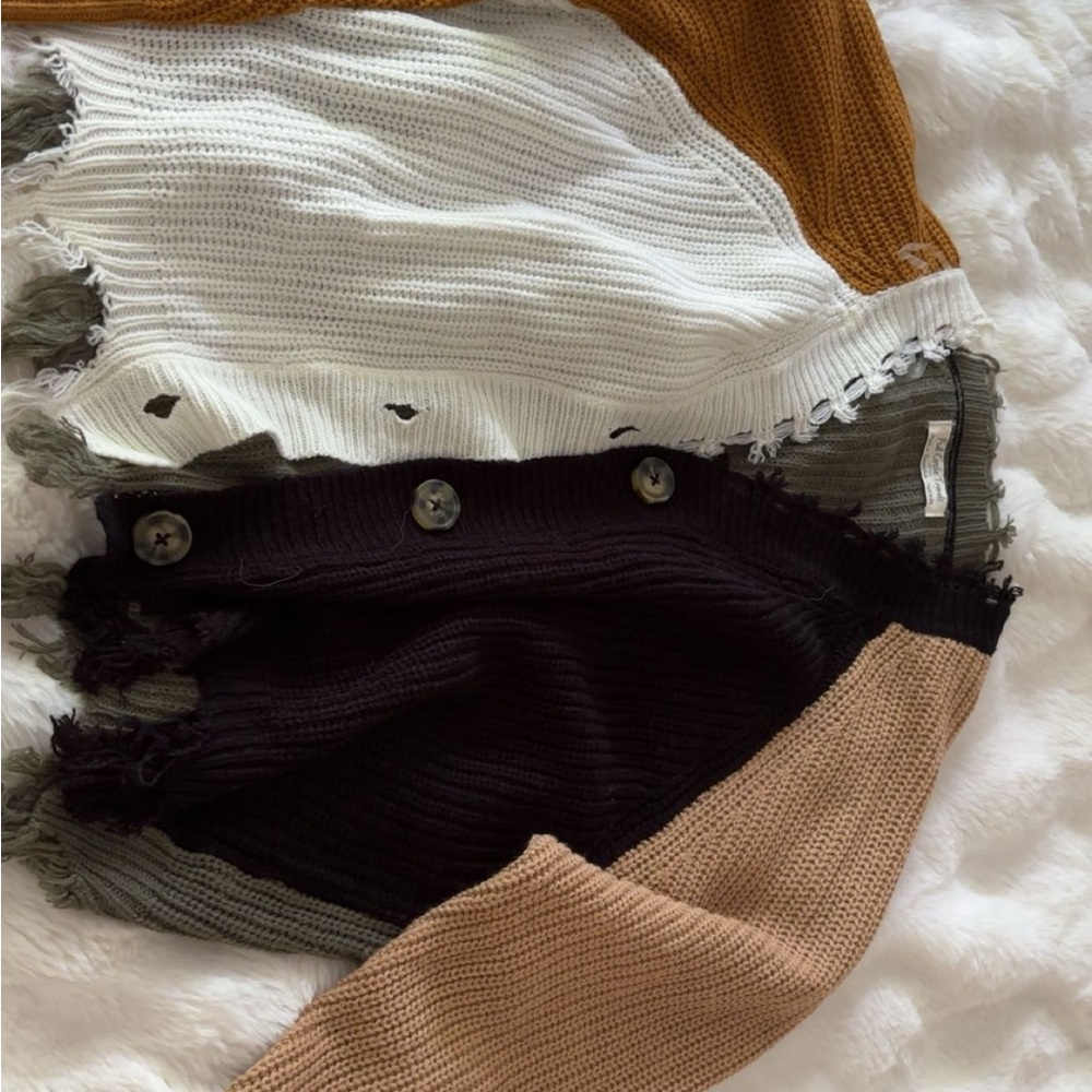 Patchwork Multicolor Sweater - Picture 2 of 2